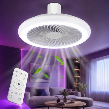 Lampara y ventilador de techo 2en1 - LED FEIFAN