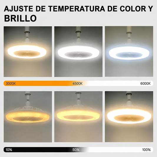 Lampara y ventilador de techo 2en1 LED - ENVÍO GRATIS